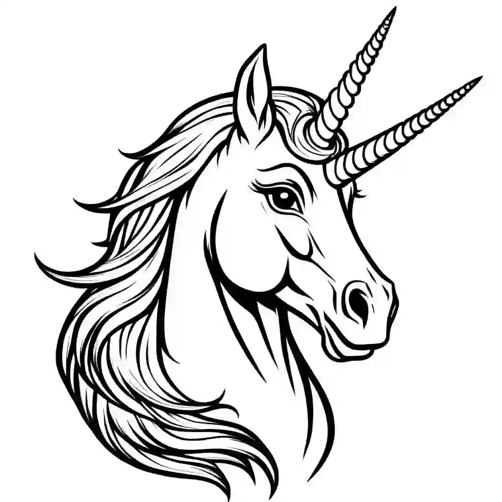 Unicorn Horn coloring pages